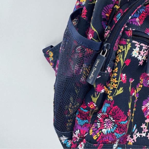 Vera‎ Bradley Backpack Lighten Up Essential Midnight Wildflowers Travel Bag - Picture 5 of 13